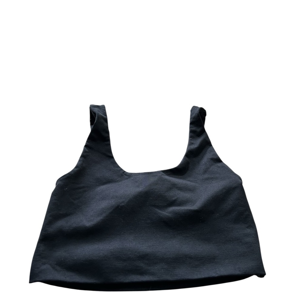 As Revival Black Open Back Crop Top